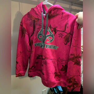 Realtree Women's Pink Camo Hoodie, size small